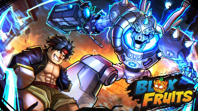 ภาพโปรโมต Blox Fruits จากหน้าเกม Roblox สำหรับหมวด Game Pass