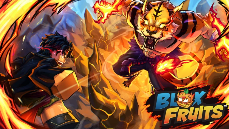 ภาพโปรโมต Blox Fruits บน Roblox ใช้ประกอบคู่มือเรื่องผลปีศาจ